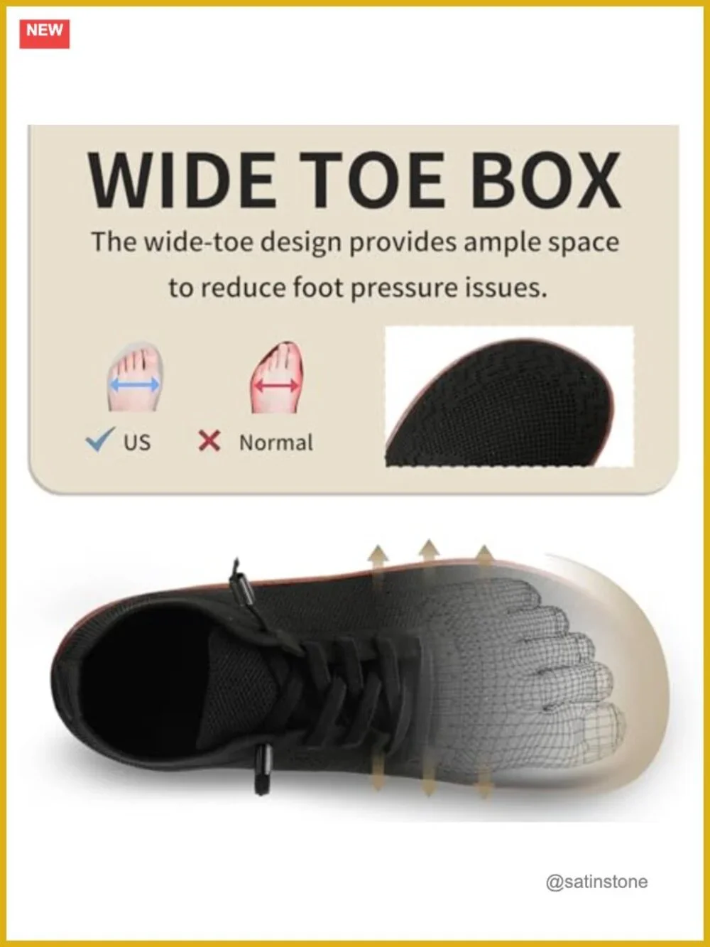Barefoot Shoes Women Wide Toe Box Minimalist Walking Sneakers Zero Drop